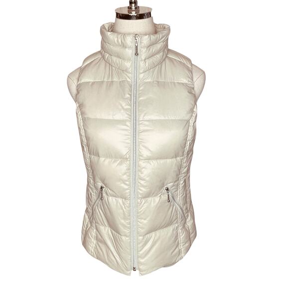 Coatology New York Women’s Small Vest Quilted Down Filled Packable Full Zip EUC - Picture 1 of 11